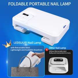 RETIA CIEL Manicure Lamp for Nail Salon, Dual Hand Operation, Large Space, LED Display