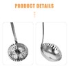 Kichvoe Stainless Steel Slotted Cooking Spoon - 2-in-1 Oil Strainer
