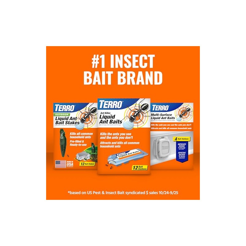 TERRO Liquid Ant Killer - Easy Ant Bait with Dropper