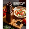 Chicago Cutlery Racine 12-PC Kitchen Knife Wood Block Set, Stainless