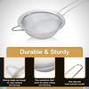 AEX Fine Wire Mesh Kitchen Sieve Set Stainless Steel Food