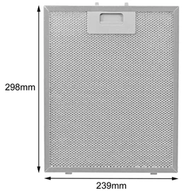 SPARES2GO Metal Mesh Filter for Britannia Cooker Hood/Extractor Fan Vent (Silver, 300 x 240 mm)