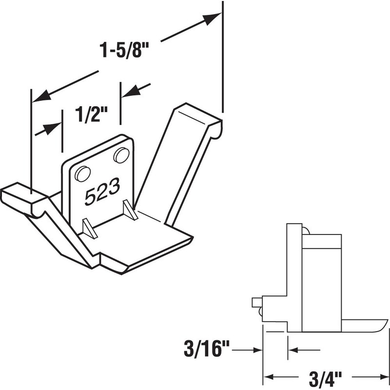 Prime-Line L 5623 Clear Plastic Window Screen Retainer Clips (4