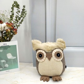 Fabric Animal Door Stopper Gifts for Mom Decorative Doorstops Book Stopper Wall Protectors Anti Collision Cute Owl