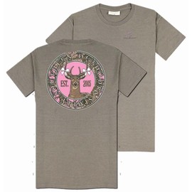 Simply Southern Deer - Pink Camouflage - White Bows - Youth T-Shirt (US, Alpha, Small, Regular, Youth, Desert Heather)