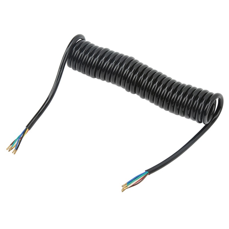 Trailer Extension Coiled Cable 12.8ft 20AWG 7 Core Polyurethane Copper