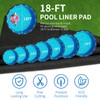 LovHomdecr 18 FT Round Pool Liner Pad for Above Ground