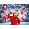 AIIKES 7x5FT Christmas Backdrop Christmas Snowflake Gift Backdrop Christmas Flash