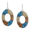 Robert Lee Morris Soho Womens Mixed Stone Oval Drop Earrings,
