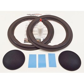 MW Audio Bose 501 series IV 10" Woofer Refoam Kit - Speaker Repair w/ 3.75" Dust Caps!