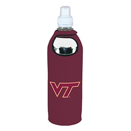 Virginia Tech Hokies 1/2 Liter Water Soda Bottle Beverage Insulator Holder Neoprene Cooler Clip