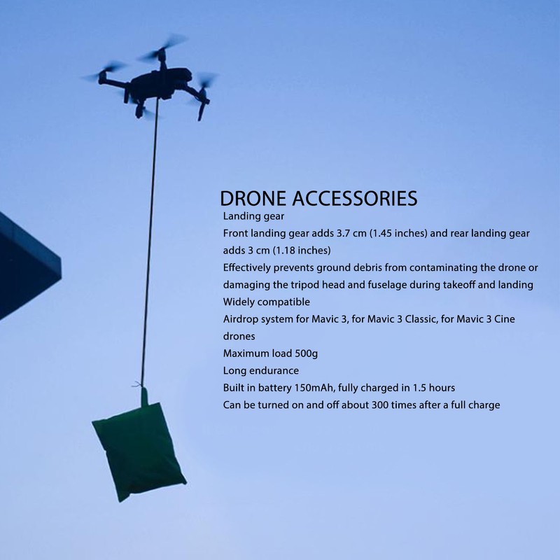Drone Airdrop Thrower Professional Long Distance Lightweight Portable Payload Delivery
