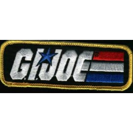 G.I.JOE Logo & Name Dress Uniform EMBROIDERED PATCH 3 1/2" X 1 1/4"