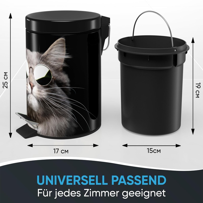 Sanilo Cosmetic Bin 3 L with Soft-Close Mechanism, Many New