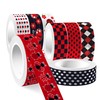 CC HOME Ladybird Washi Tape, 12 Rolls, 15 mm Ladybird