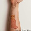 'Kitten In Wellington Boots' Temporary Tattoo - Water Resistant, Skin-Safe,