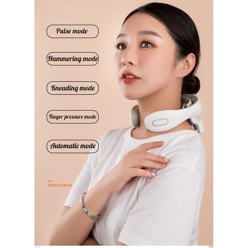 NW 1776 Portable Smart Neck Massager with Heat, 4 Massage