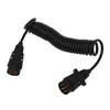 12.8ft Trailer 7 Core Coiled Cable Flexible Retracted Stable Connection