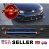 Unbrand Blue 8-11" adjustable extension Rod Bumper Lip Diffuser splitter