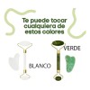 Kit Rodillo de Jade Gua Sha Antifaz Gel Cepillo Facial