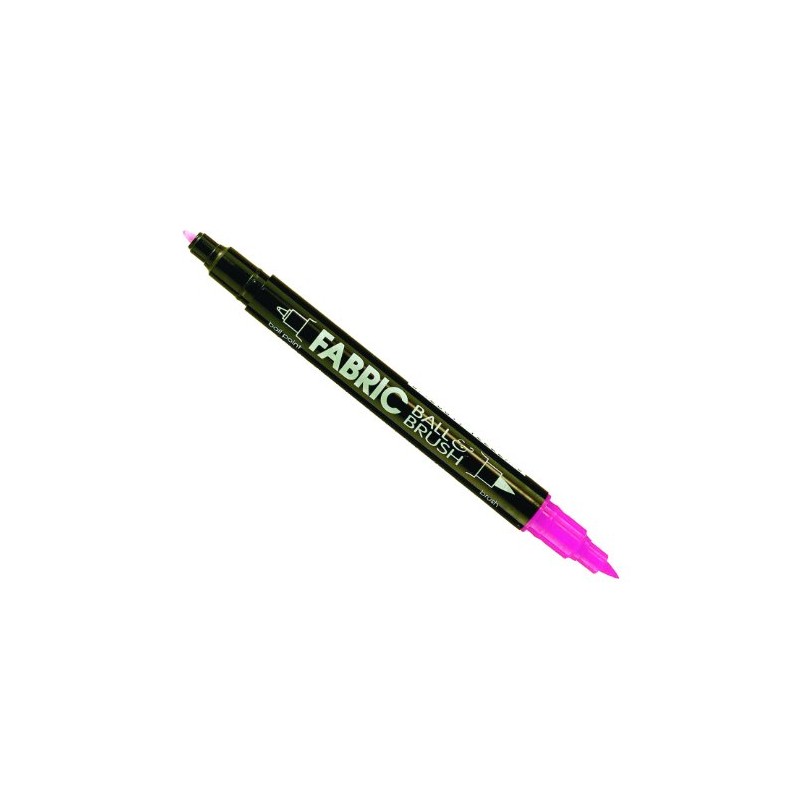 Uchida Marvy Fabric Ball and Brush Marker Art Supplies, Fluorescent