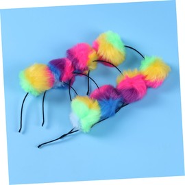 Baluue Sweat Headband Fashionable and Cute Hair Accessory Plush Ball Hairband Curly Hair Headbands Set