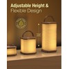 ZBOLE Bedside Table Lamp for Bedroom, Vertical Accordion Lamp with