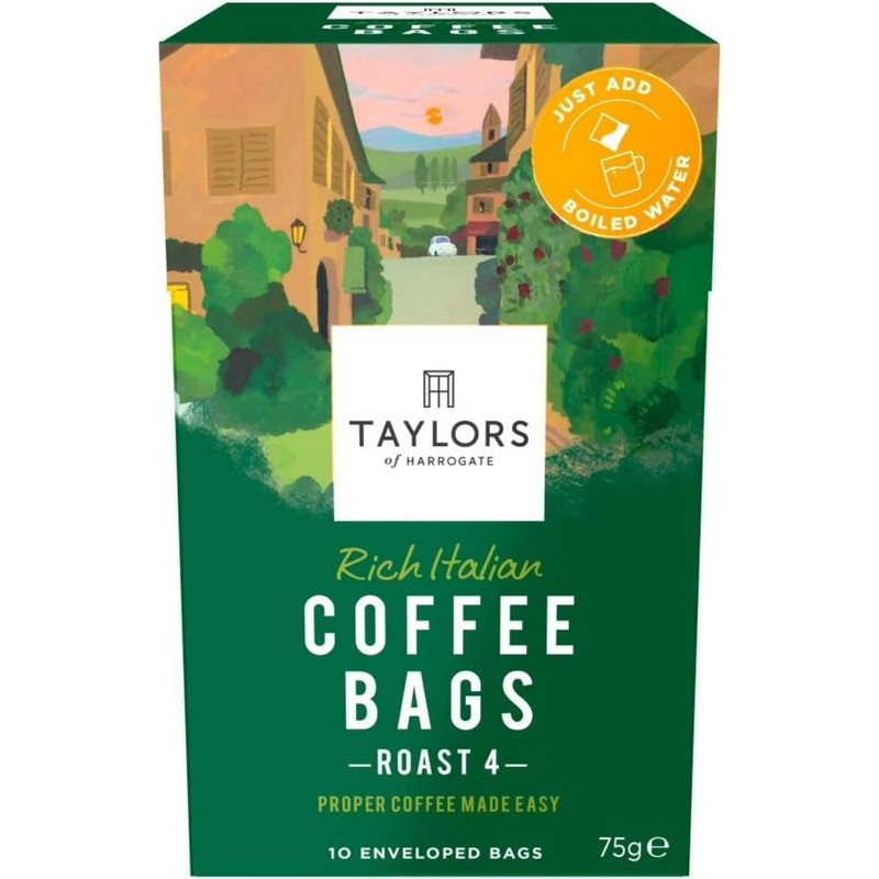 Taylors of Harrogate Rich Italian Coffee Bags (10 Enveloped Bags