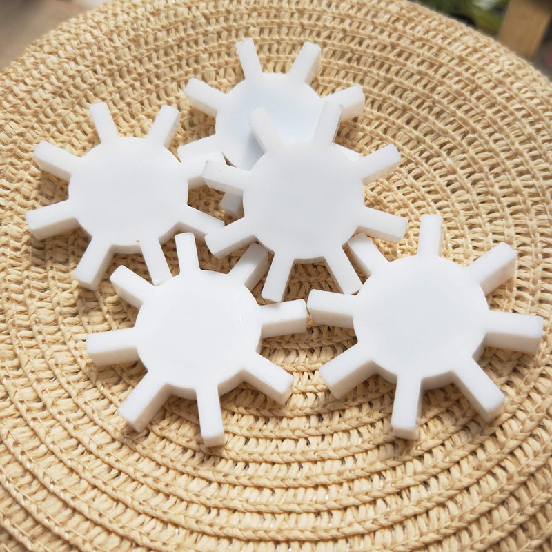 Juego de 3 barras magnéticas de agitador PTFE con forma