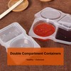10Pcs Reusable Snack Pack Containers,Reusable Snack Pots with Lids, Double