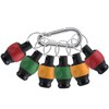 Navaris Ball Grip Bit Holder Set - Carabiner Ring for