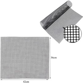 4 Grill Mats Set, 42 x 36 cm, Teflon Mesh Grill Mat, Non-Stick Reusable, BBQ Grill Mat for Gas Grill, Charcoal, Electric Grill