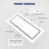 Jatohome Flush Mount Register 4X10 Inch Modern Air Vent White