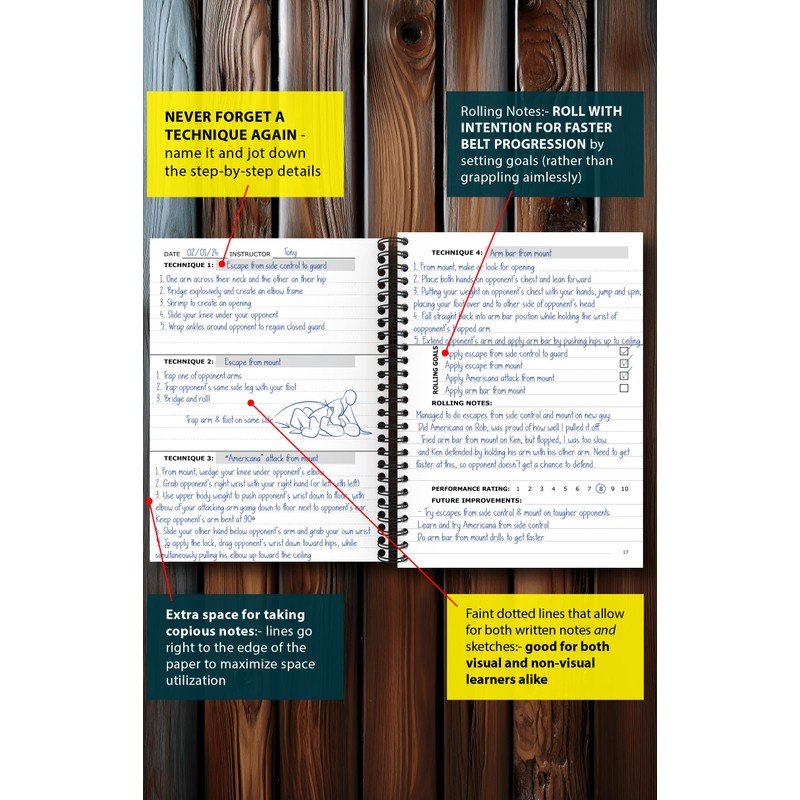 Jiu-Jitsu Training Journal – Thoughtful Brazilian Jiu-Jitsu Gift for BJJ