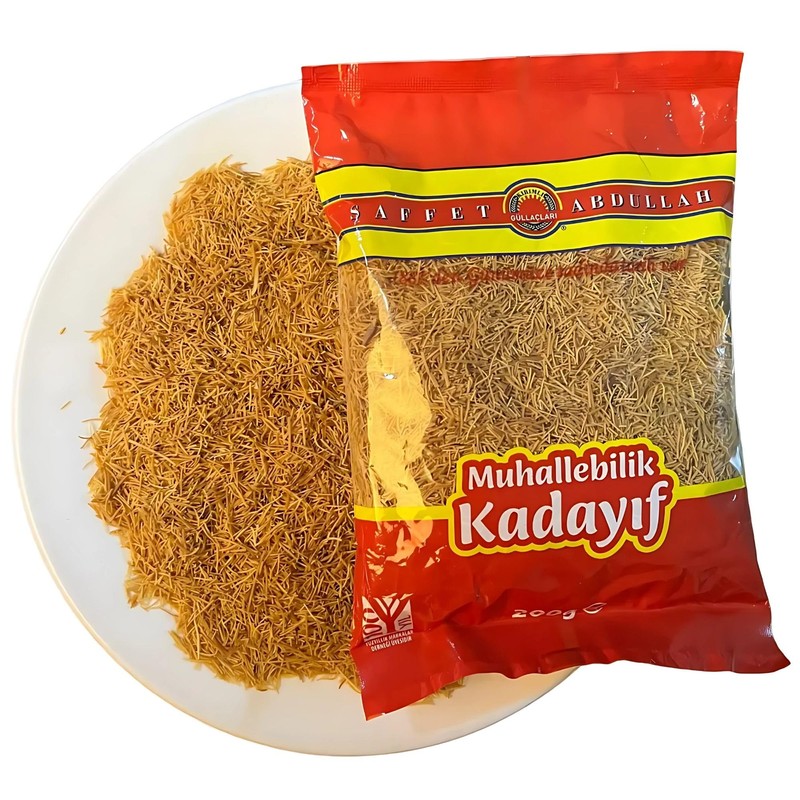 Kataifi Knafeh Shredded Fillo Dough - Dried Dubai Chocolate Bar