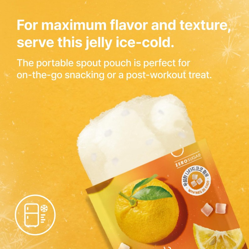 Sugarlolo Sweet Grapefruit Konjac Jelly Snack - Vegan Jello with