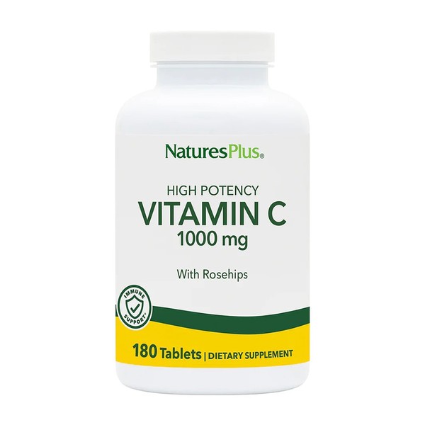 High Potency Vitamin C 1000mg with Rosehip, 180 tablets / 하이 포텐시 비타민 C 1000mg 위드 로즈힙, 180타블렛