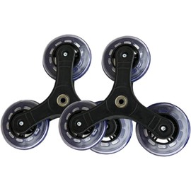 2pcs Shopping Cart Stair Climbing Triangle Replacement Casters - Grocery Shopping Cart Three-Wheel Stair Climbing Hardware