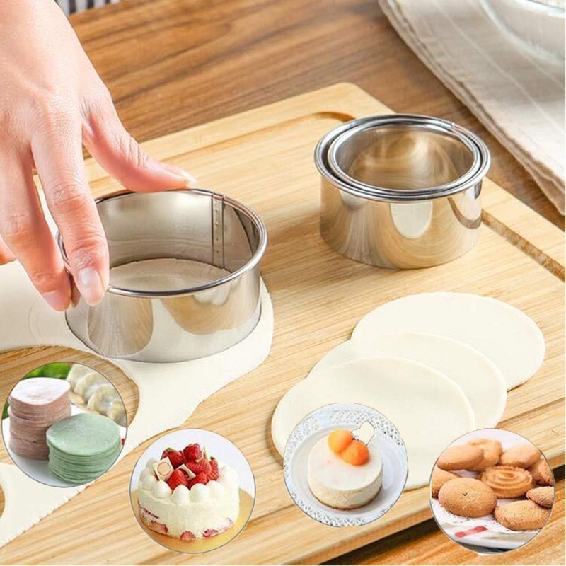 ZDHSOY Cookie Cutters - Biscuit Cutters/Stainless Steel Dumpling Cutters/Cake Pastry