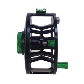 Aventik FLK II Fly Fishing Reel Aluminum Trout 3/5, 5/7, 7/9wt Large Arbor Freshwater Fly Reel with Line. (Black-Without Line, 5/7)