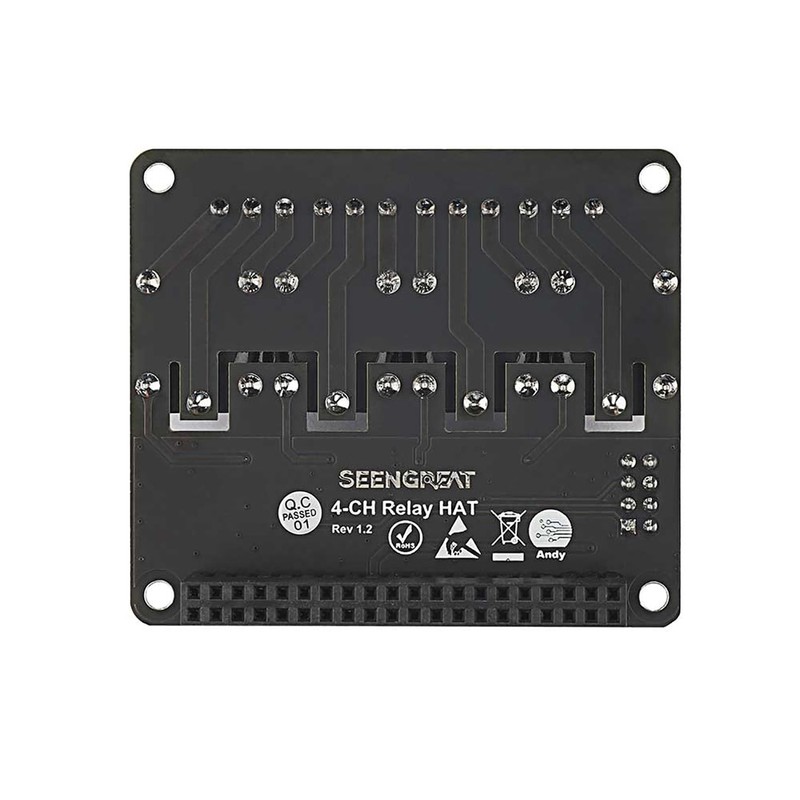 4-CH Relay HAT for Raspberry Pi, 4 Channel Relay Board