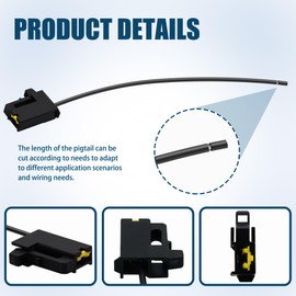 JA&MIU 90980-10619 1-Way Horn Connector Plug Compatible with Toyota Lexus Scion Subaru, Replace 9098010619 01020101001835, 2PCS