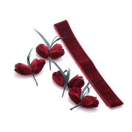 ARHZ Fancy Dress Costume Women's Hair Accessories Flowers Tulip Hair Clips Hair Pin Women's Bridal Hair Accessories Clip Brooch Wedding Red Roses Artificial Hair Clips Hair Clip Flamenco bal de fin