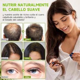 SADOWAY Aceite de Ricino Orgánico para Cabello Seco y Maltratado, Cabello Visiblemente Más Suave, Brillante y Saludable, Cuidado para Pestañas, Cejas y Piel Crecimiento del Cabello Esencial de Aromaterapia Rosemary Oil Uso Difusore