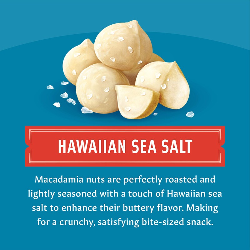 Mauna Loa Premium Roasted Macadamia Nuts, Sea Salt Flavor, 4