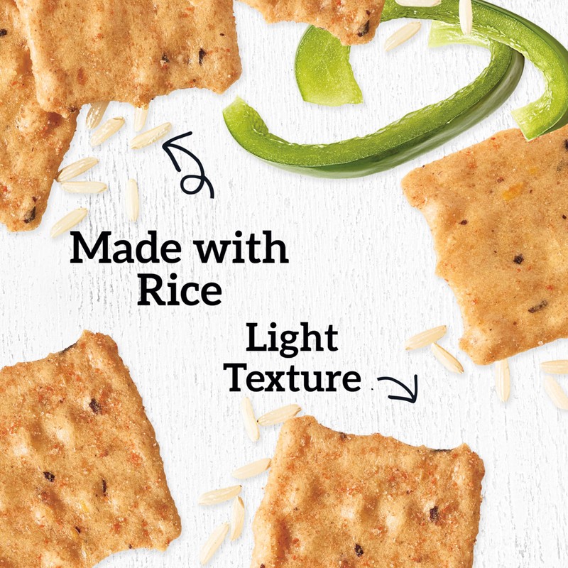 Good Thins Garden Veggie Rice Snacks Gluten Free Crackers, Bulk