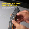 XW Dual-system Safety Utility Knife with Auto-retractable & 3-position Retractable,