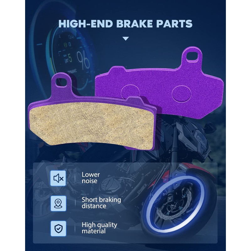 ECCPP Brake Pads Fits for 2008-2014 FLHTCU Ultra Classic Electra