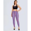 sissycos Women's American Falg Leggings High Waisted Star Printed Buttery