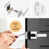 Probrico Heavy Duty Square Keyed Door Lever with Lock and